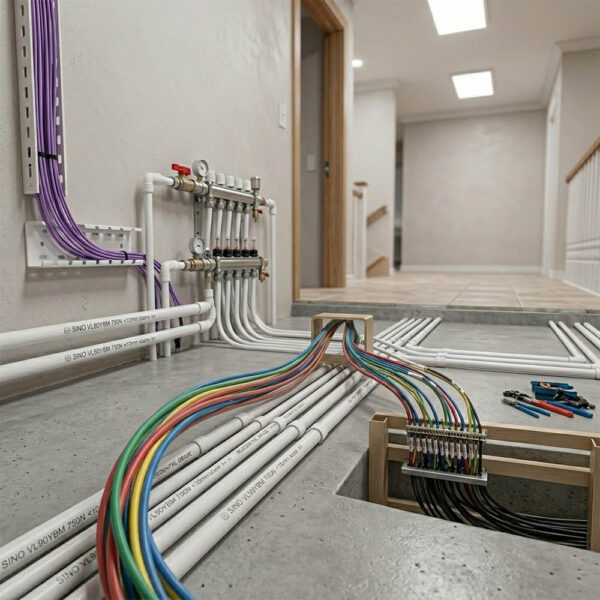 Ứng dụng thực tế của Ống nhựa cứng luồn dây điện Sino VL9016M 750N....
