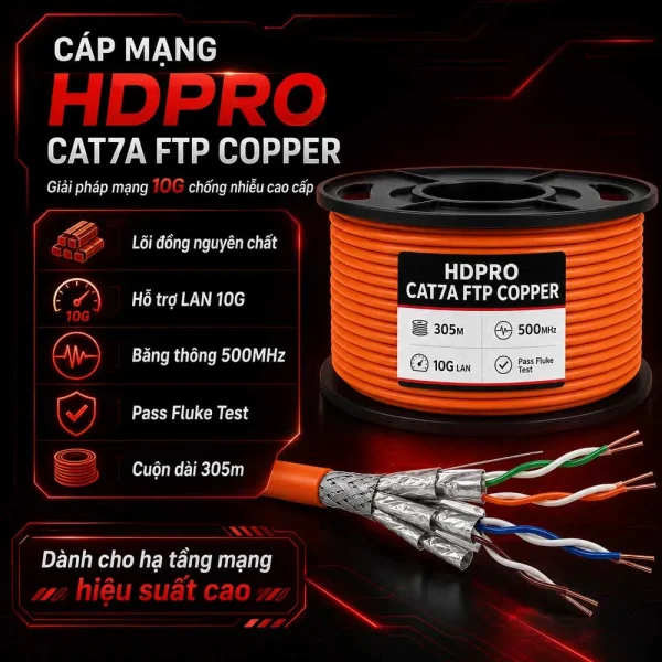 Cáp mạng HDPRO CAT7A FTP COPPER