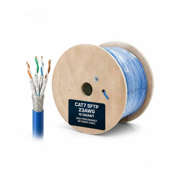 Cáp mạng CAT7 SFTP Ancomteck 23AWG 10 GIGABIT ACT-BOX305-7BLUE