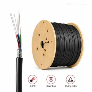 Cáp quang cống chôn trực tiếp M3 Singlemode 24FO chính hãng