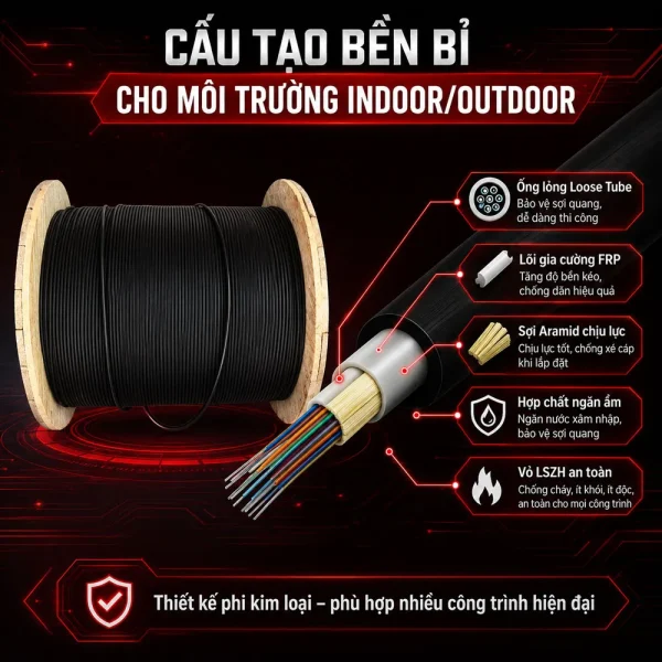 Cáp quang Alantek Singlemode 4FO 306-NMA704-Y000