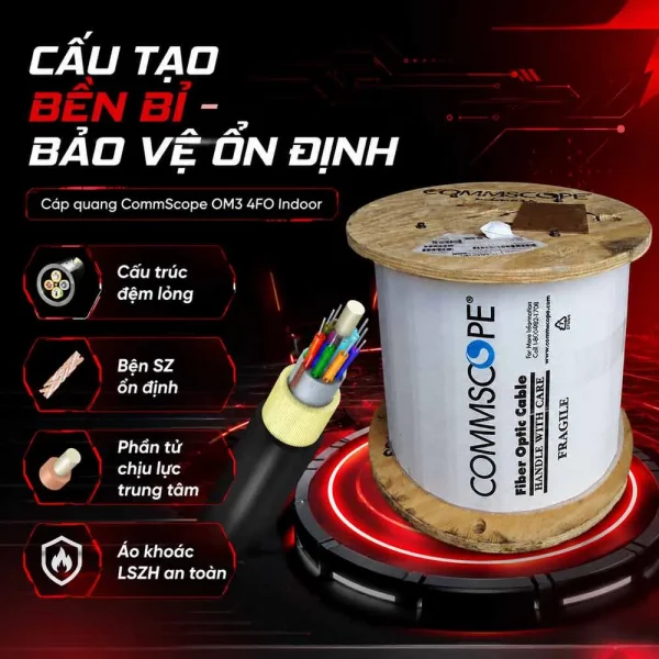 Cáp quang Commscope OM3 4FO Indoor 760046649