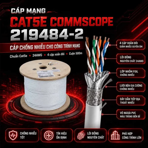 Cáp mạng 25 đôi Cat5e UTP COMMSCOPE 1499418-1