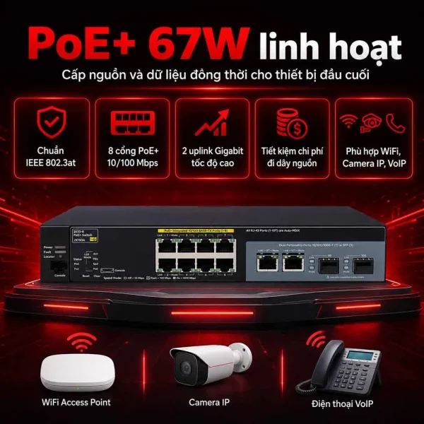 Switch Aruba HPE J9780A 2530 8 PoE+
