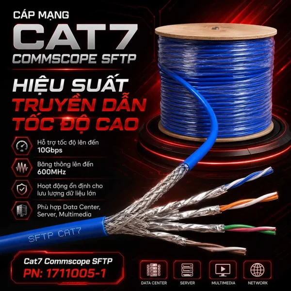 Cáp mạng Cat7 Commscope SFTP 1711005-1