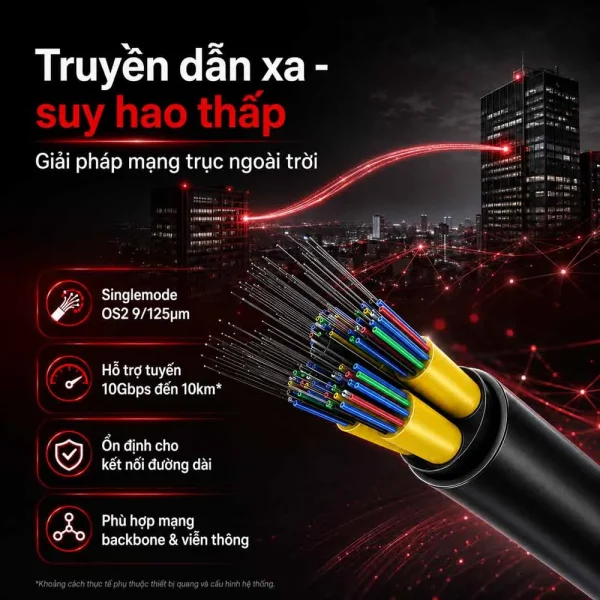 Cáp quang Singlemode Commscope 8Fo OS2 (1-1427451-4)