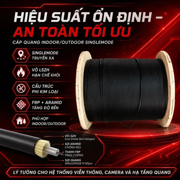 Cáp quang Alantek Singlemode 4FO 306-NMA704-Y000