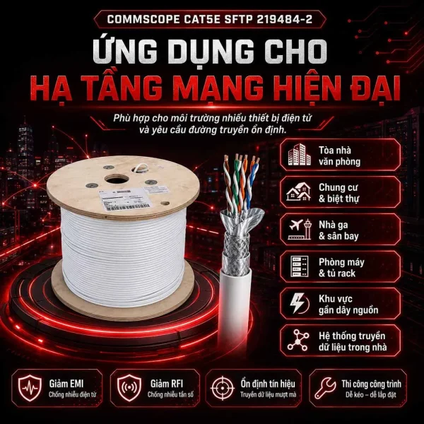 Cáp mạng 25 đôi Cat5e UTP COMMSCOPE 1499418-1