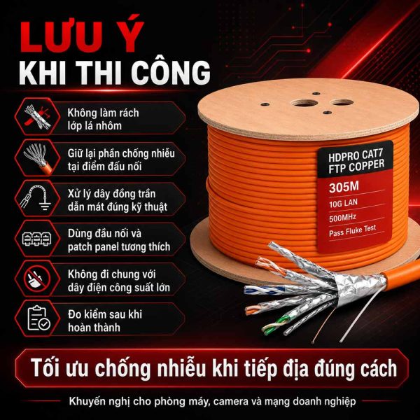 Cáp mạng HDPRO CAT7 FTP COPPER