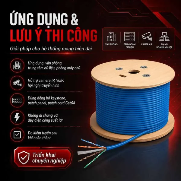 Cáp mạng Cat6A U/UTP Norden 114-40001104BL