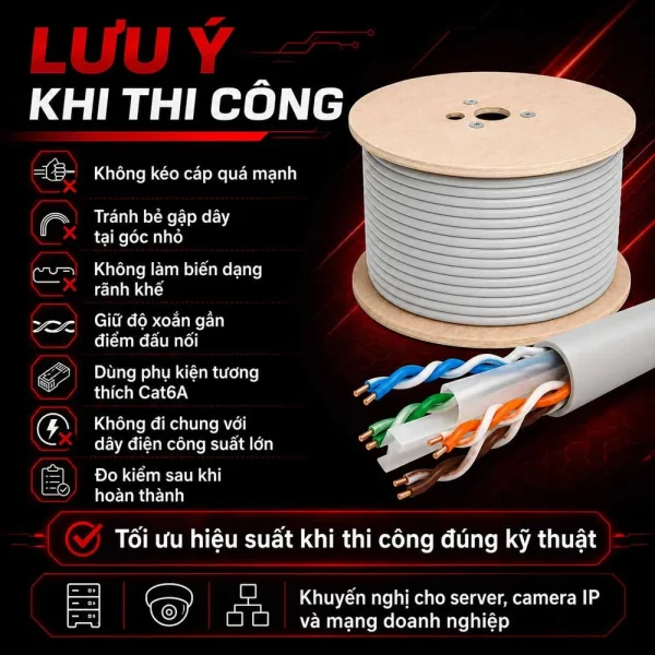 Cáp mạng HDPRO CAT6A UTP COPPER