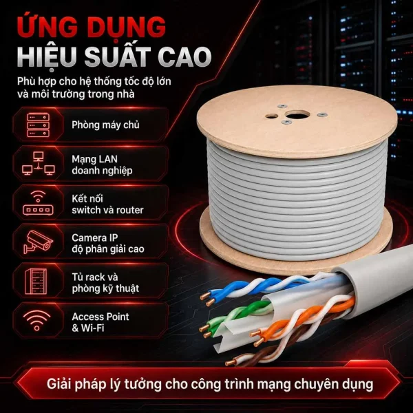 Cáp mạng HDPRO CAT6A UTP COPPER