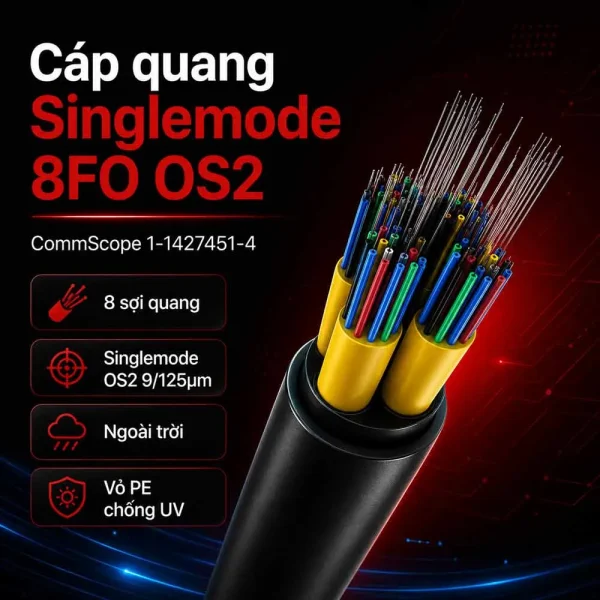 Cáp quang Singlemode Commscope 8Fo OS2 (1-1427451-4)