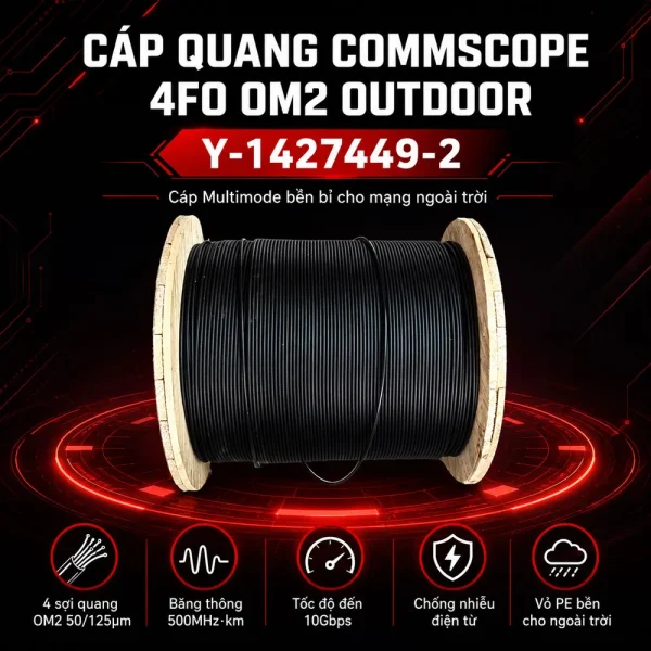 Cáp quang CommScope 4FO OM2 Outdoor Y-1427449-2