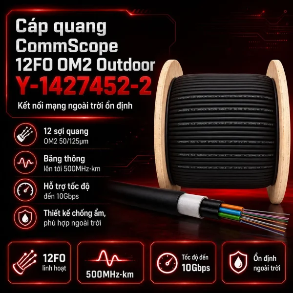 Cáp quang CommScope 12FO OM2 Outdoor Y-1427452-2