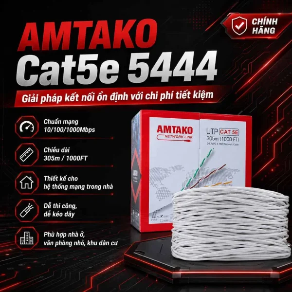 Cáp mạng AMTAKO Cat5e 5444