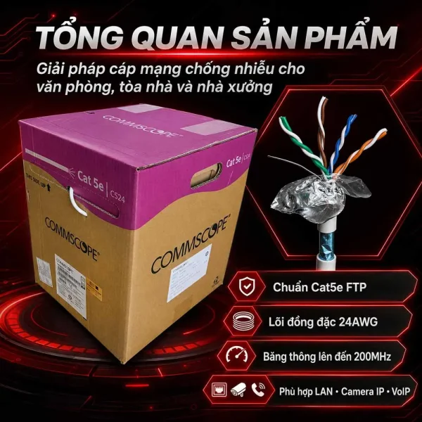 Cáp mạng Commscope Cat5e FTP 219413-2