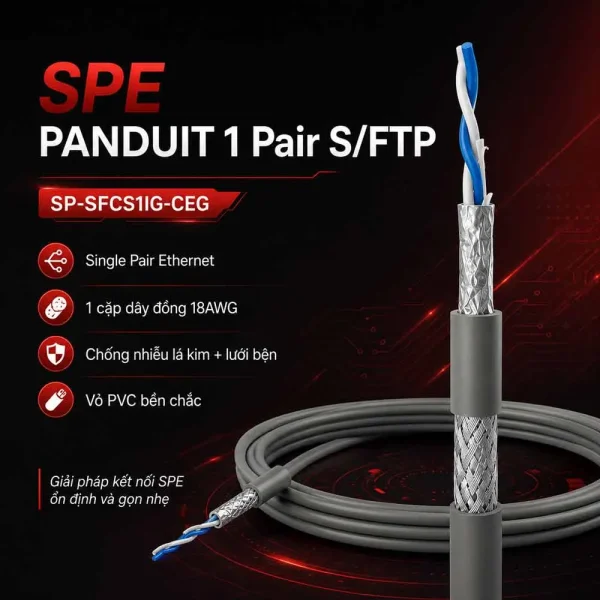 Cáp mạng Ethernet SPE PANDUIT 1 Pair S/FTP SP-SFCS1IG-CEG