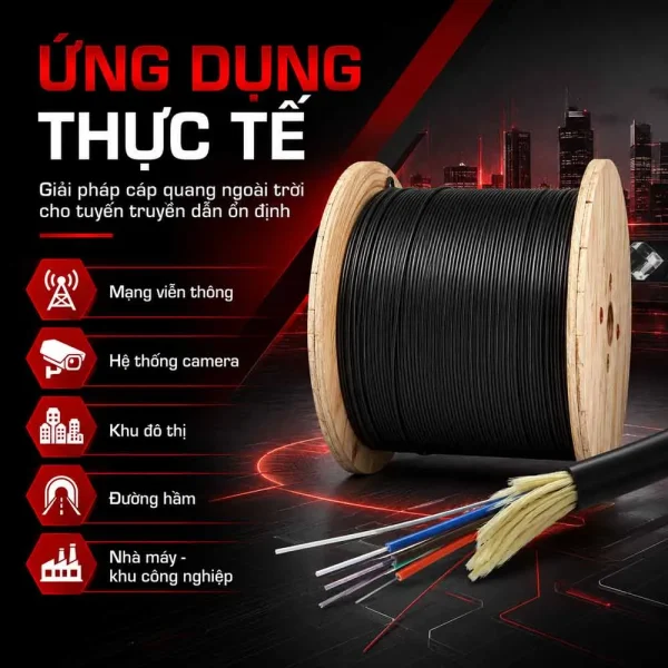 Cáp quang Alantek Singlemode 8FO Outdoor 306-STA708-Y000