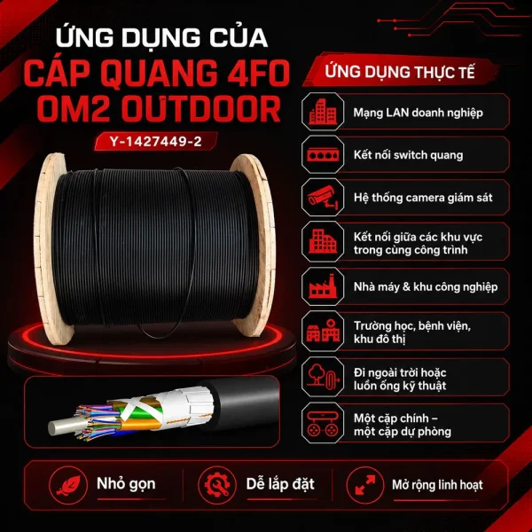 Cáp quang CommScope 4FO OM2 Outdoor Y-1427449-2