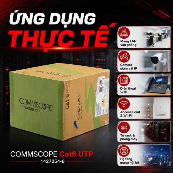 Dây cáp mạng Cat6 UTP COMMSCOPE 1427254-6