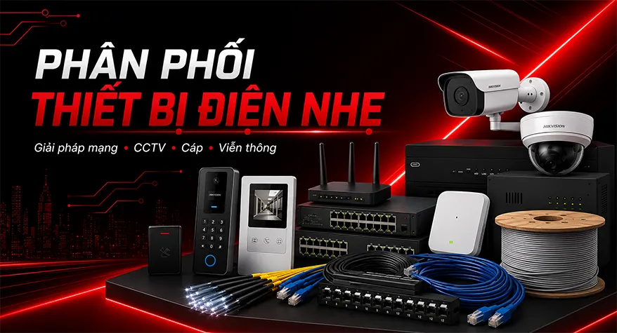 banner phần phối thiết bị điện nhẹ