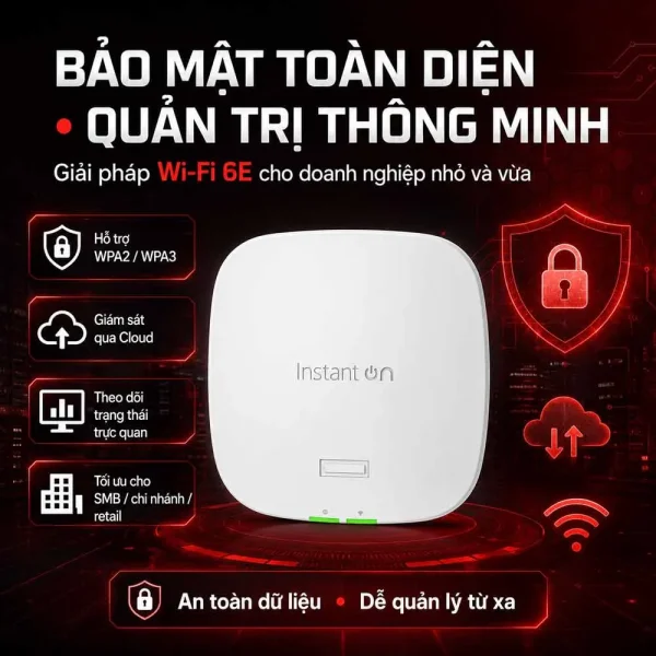 Bộ phát wifi Aruba Instant On S1T23A AP32 (RW) Wifi 6E