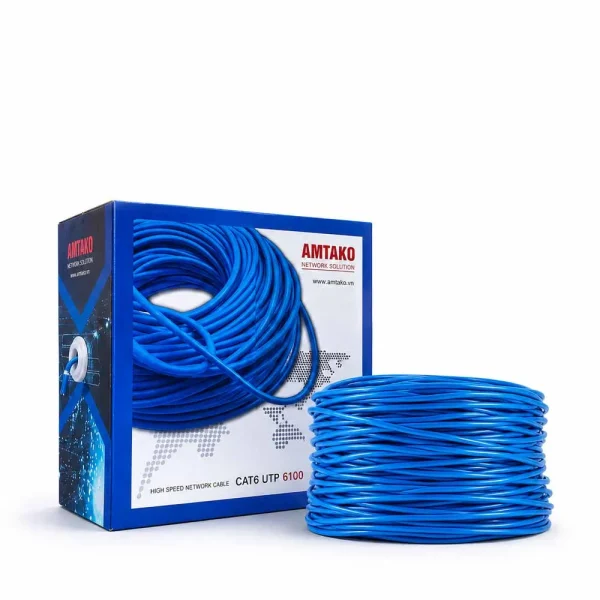 Cáp mạng AMTAKO Cat6 UTP 6100 Chính Hãng, Giá Rẻ