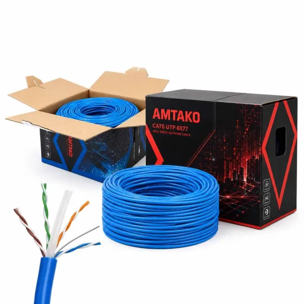 Cáp mạng AMTAKO Cat6 UTP 6877