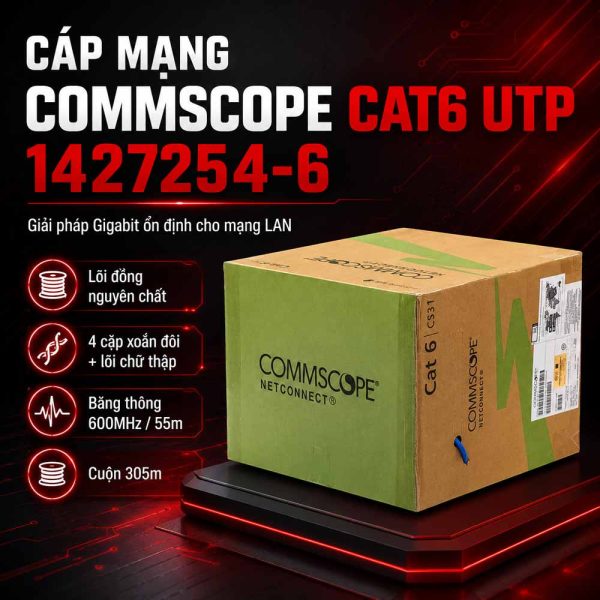 Dây cáp mạng Cat6 UTP COMMSCOPE 1427254-6