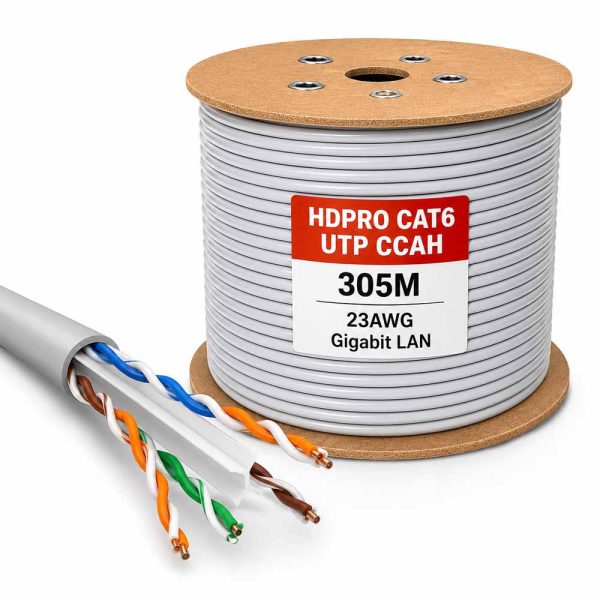 Cáp mạng HDPRO Cat6 UTP CCAH hợp kim