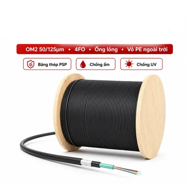 Cáp quang Alantek Multimode 4 Fo Outdoor 306-STA504-Y000