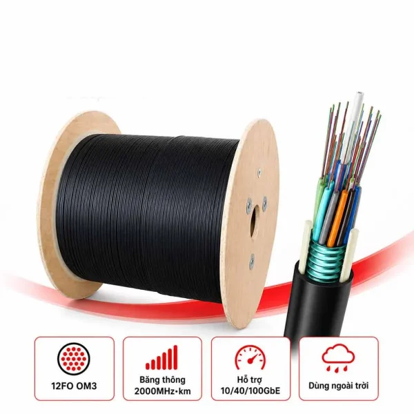 Cáp quang Commscope OM3 12FO Outdoor Y-1427452-3