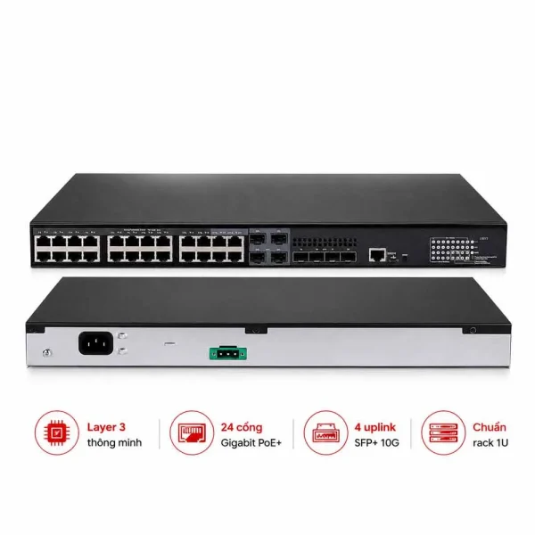Switch Aruba HPE JL827A 5140 24G PoE+ 4SFP+ EI