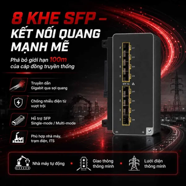 Switch công nghiệp Cisco IEM-3300-8S