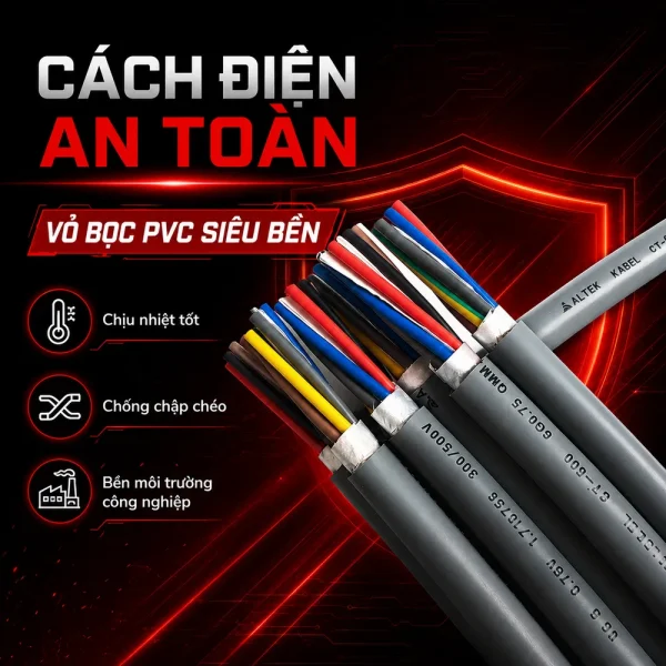 Cáp điều khiển CT-500 16G Altek Kabel