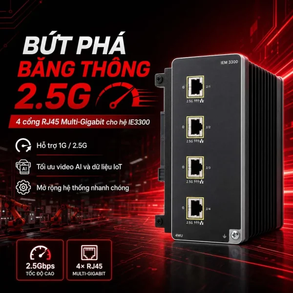 Module card mở rộng switch công nghiệp Cisco IEM-3300-4MU=