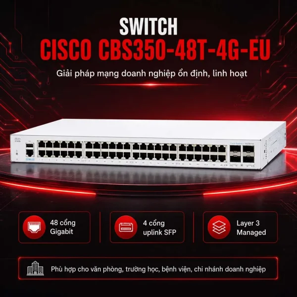 Cisco Business CBS350-48T-4G-EU 48X10/100/1000 ports