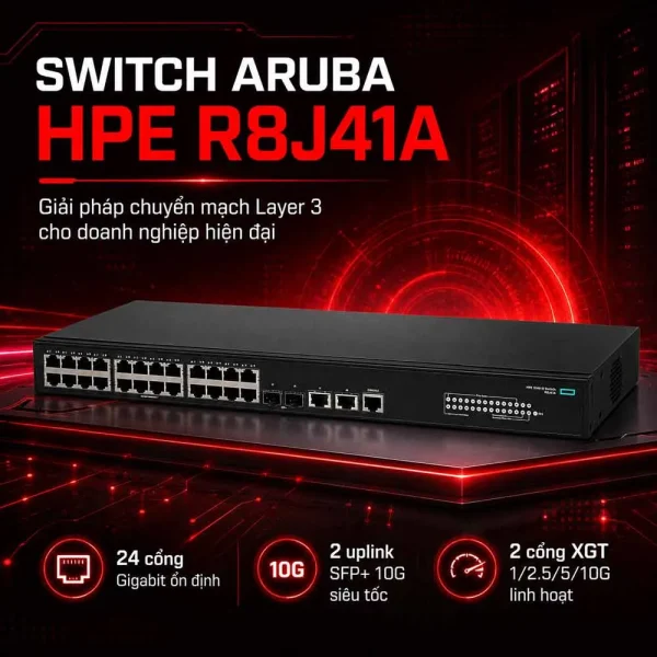 Switch Aruba HPE R8J41A 5140 24G 2SFP+ 2XGT EI