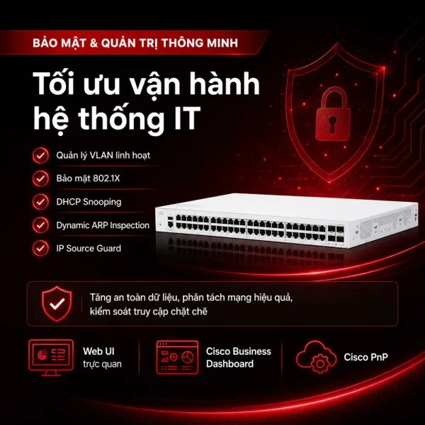 Cisco Business CBS350-48T-4G-EU 48X10/100/1000 ports