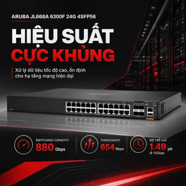 Switch Aruba JL668A 6300F 24G 4SFP56