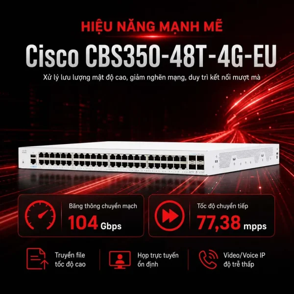 Cisco Business CBS350-48T-4G-EU 48X10/100/1000 ports