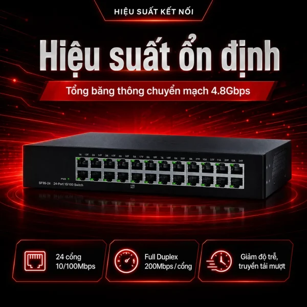 Switch chia mạng Cisco 24port 10/100Mbps – SF95-24
