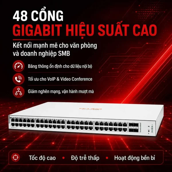 Thiết bị chuyển mạch Aruba Instant On JL815A 1830 48G