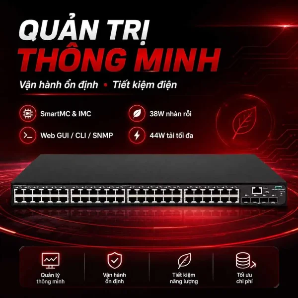 Switch Aruba HPE JL829A 5140 48G 4SFP+ EI