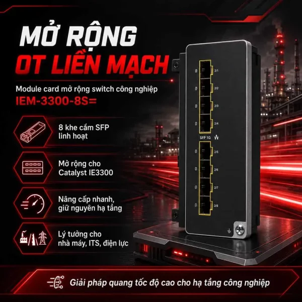 Switch công nghiệp Cisco IEM-3300-8S