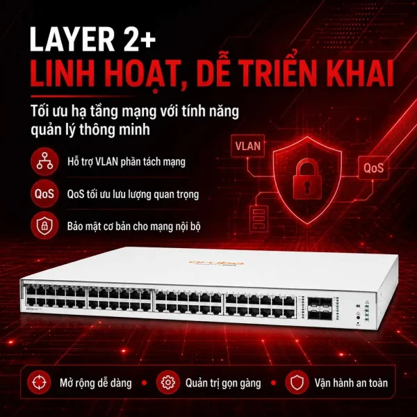 Thiết bị chuyển mạch Aruba Instant On JL815A 1830 48G