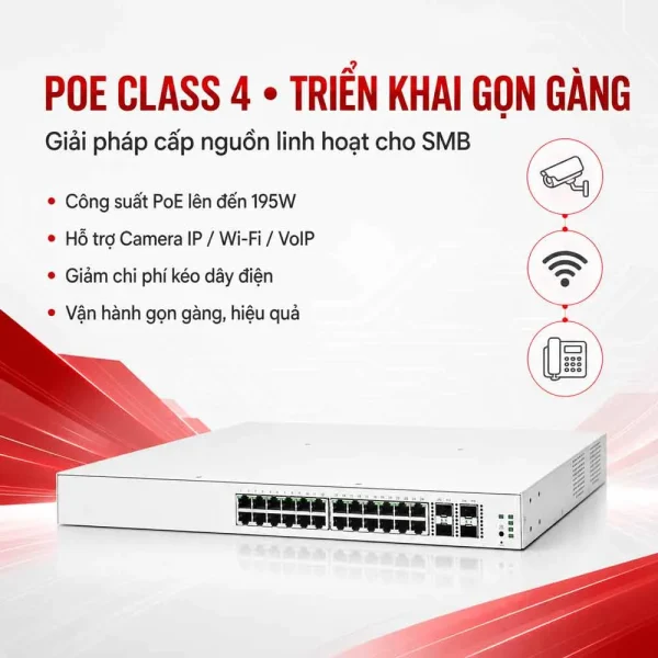 Thiết bị chuyển mạch Aruba Instant On 1930 24G – JL683B