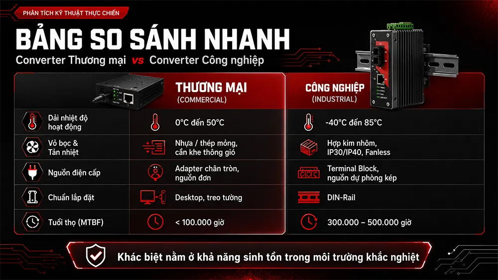 bảng so sánh nhanh