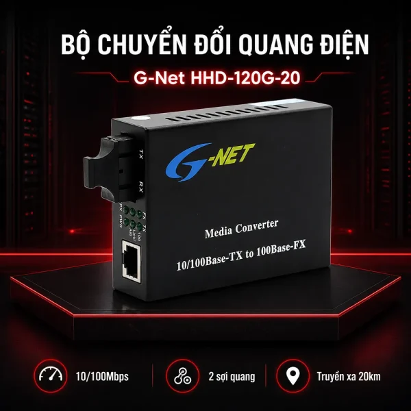 Bộ chuyển đổi quang điện G-Net HHD-120G-20